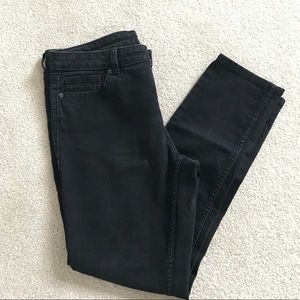 Black straight leg slightly skinny jeans
